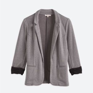 Gray knit blazer